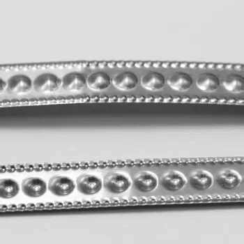 thin flexible strips of metal